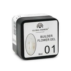 Gel pentru constructia unghiilor, 8 g, Flower Builder Gel, 01