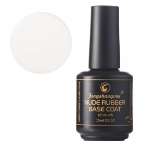 Nude Rubber Base Coat FSM 15ml #15 - alb laptos