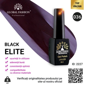 OJA SEMIPERMANENTA BLACK ELITE, GLOBAL FASHION 8 ML, 036