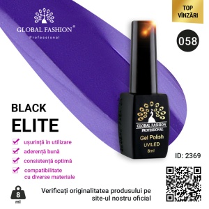 OJA SEMIPERMANENTA BLACK ELITE, GLOBAL FASHION 8 ML, 058