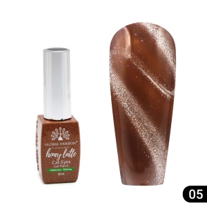 Ojă semipermanentă Cat eye Honey Latte 8 ml, 05