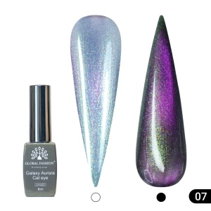 Ojă semipermanentă Galaxy Aurora Cat Eye Global Fashion, 8ml, 007 - TPO Free