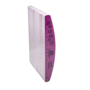 Pila pentru unghii refolosibila gradata semiluna PREMIUM 180/240, violet - Img 2
