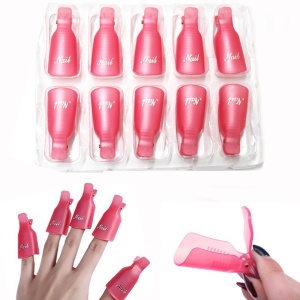 Set 10 capsule pentru indepartarea ojei semipermanente