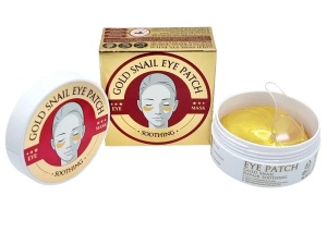 Set 60 Masti pentru Ochi, Gold Snail, cu Extract de Melc, Colagen, Hidrogel si Spirulina, eye patch - Img 3