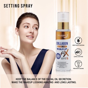Spray pentru fixarea machiajului TLM Make-up cu Colagen Fix Matte 120 ml