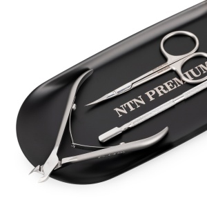 Tava metalica depozitare instrumente manichiura si pedichiura, NTN premium, neagră - Img 4