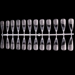 Tipsuri din gel pentru extensia unghiilor, 504 bucati, 12 marimi, forma stiletto
