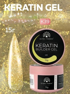 Gel pentru constructia unghiilor, Keratin Builder Gel, K39