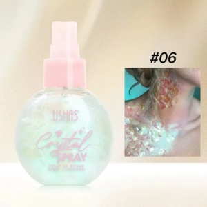 Iluminator spray pentru fata si corp Crystal Spray Ushas #6