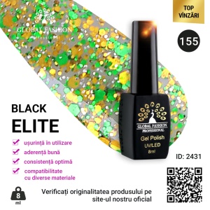 OJA SEMIPERMANENTA BLACK ELITE, GLOBAL FASHION 8 ML, 155
