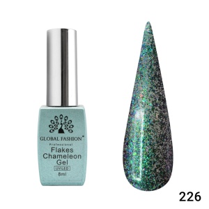 Ojă semipermanentă Flakes Chameleon 226 - TPO Free