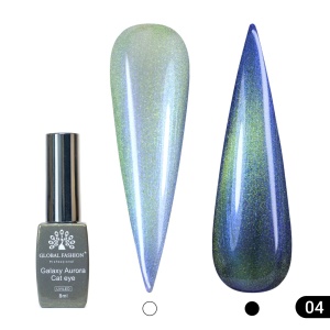 Ojă semipermanentă Galaxy Aurora Cat Eye Global Fashion, 8ml, 004 - TPO Free