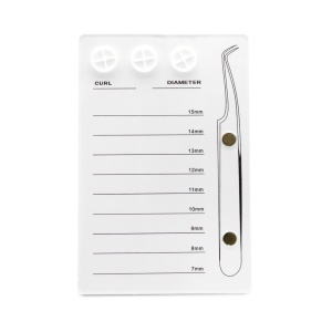 Paletă pentru extensii gene cu magnet pentru pensetă, white