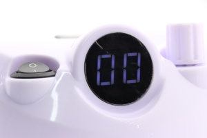 Pilă electrică manichiură și pedichiură BEE NAILS, 202D, cu display, 65w, 45000 rpm, alb - Img 4