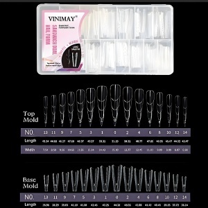Set 240 Tipsuri Sandwich Dual Form Long Stiletto - Img 3
