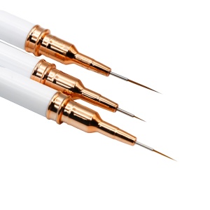 SET 3 Pensule Unghii Liner, White 4/8/12 mm
