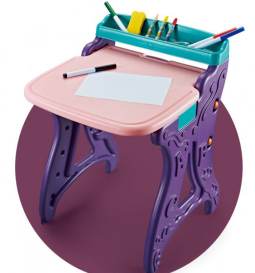 Tabla Magnetica de scris, Multifunctionala, se transforma in masa de scris, scaunel inclus