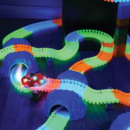 Pista flexibila Glow in the dark 528 Piese Neon lumineaza in intuneric
