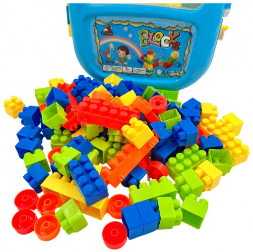 Set Cuburi pentru Construit 82 piese, Multicolor