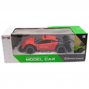 Masina Lamborghini, Comanda prin controler de mana, Acumulator Reincaracbil, cu Telecomanda RC 1:16, 2.4Ghz, Rosie - Img 3