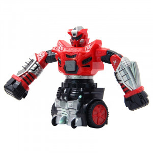 Robot inteligent Razboinic de lupta, Efecte Luminoase si Sonore, Rosu - Img 5