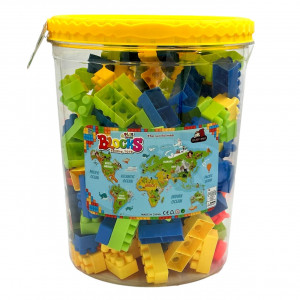 Set Cuburi pentru Construit 245 piese, Multi Color - Img 14
