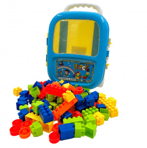Set Cuburi pentru Construit 82 piese, Multicolor - Img 2