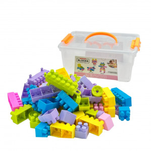 Set Cuburi pentru Construit "Universul printeselor", 74 piese, multicolor - Img 14