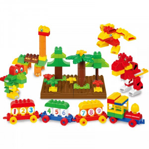 Set de constructii Lumea Dinozaurilor, 168 piese - Img 4
