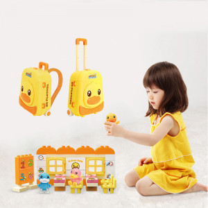 Set de constructii pentru copii Rucsac Troller 4in1 cu blocuri de constructii, 35 piese - Img 1
