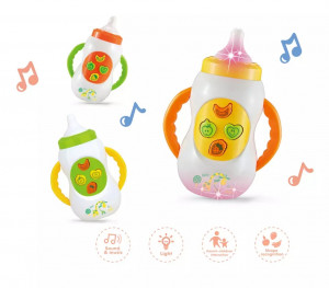 Jucarie interactiva bebelusi biberon, Multicolor - Img 2
