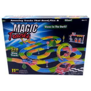 Pista flexibila Glow in the dark 528 Piese Neon lumineaza in intuneric - Img 6