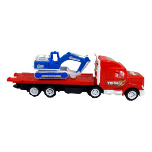 Set 2 masinute,1 x Trailer inertial, 1x msinuta, cabina rosu - Img 4