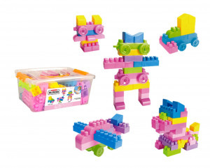 Set Cuburi pentru Construit "Universul printeselor", 74 piese, multicolor - Img 2