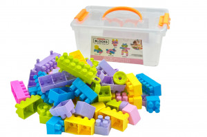 Set Cuburi pentru Construit "Universul printeselor", 74 piese, multicolor - Img 15