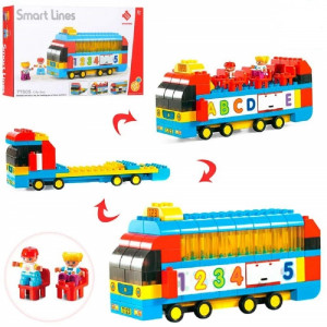 Set de constructii Autobuz cu 2 figurine,119 piese, milticolor - Img 1