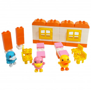 Set de constructii pentru copii Rucsac Troller 4in1 cu blocuri de constructii, 35 piese - Img 9