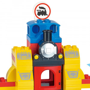 Set de constructii Robot cu figurine. 92 piese, multicolor - Img 4