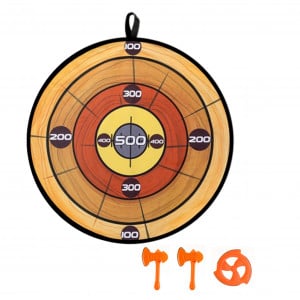 Set Joc de tinta Darts din plastic pentru copii cu secure de interior sau exterior, multicolor, 2 in 1 - Img 2