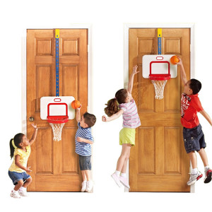 Set mini Panou cos de baschet suspendat, mini minge inclusa, Multicolor - Img 1