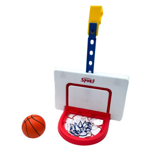 Set mini Panou cos de baschet suspendat, mini minge inclusa, Multicolor - Img 10