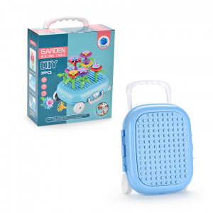 Gradina Creativa cu flori, Set joc de constructii forma Troller, - Img 12