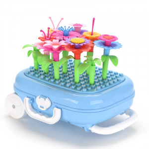 Gradina Creativa cu flori, Set joc de constructii forma Troller, - Img 13