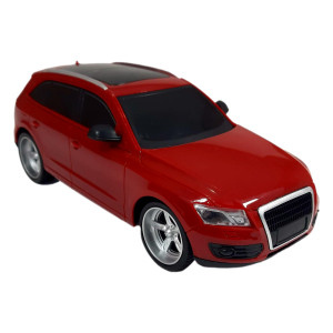 Masina Audi Q7, Fata-Spate-Stanga-Dreapta, Volan inclus, RC 1:18, rosu - Img 4