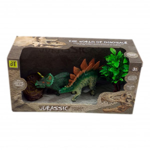 Set 2 Figurine Dinozauri, Aspect Realist, Accesorii Jurassic World, accesoriu roca - Img 4