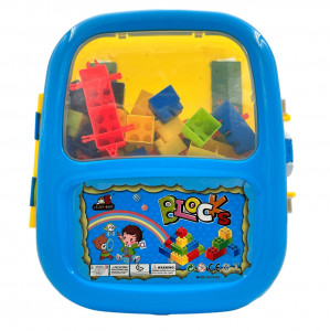 Set Cuburi pentru Construit 82 piese, Multicolor - Img 4