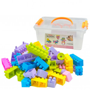 Set Cuburi pentru Construit "Universul printeselor", 74 piese, multicolor - Img 3
