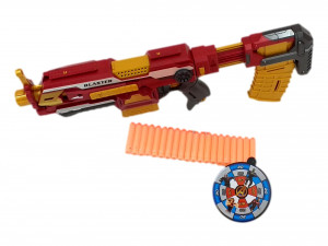 Blaster Super Eroii Avengers4 pentru copii, 20 gloante incluse, rosu - Img 5