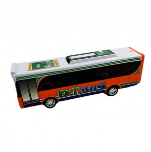 Masinuta Autobuz cu telecomanda, muzica si lumini, scara 1:30, Portocaliu - Img 8